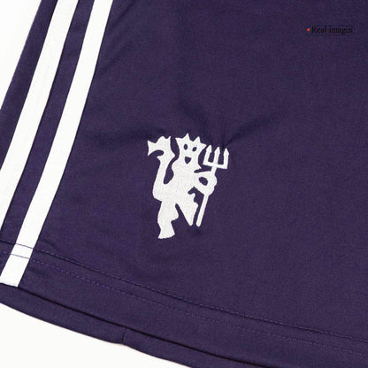 Manchester United Shorts 2025/26 Borta Lila-4