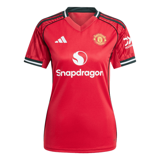 Manchester United Tröja 2025/26 Hemma Röd Dam
