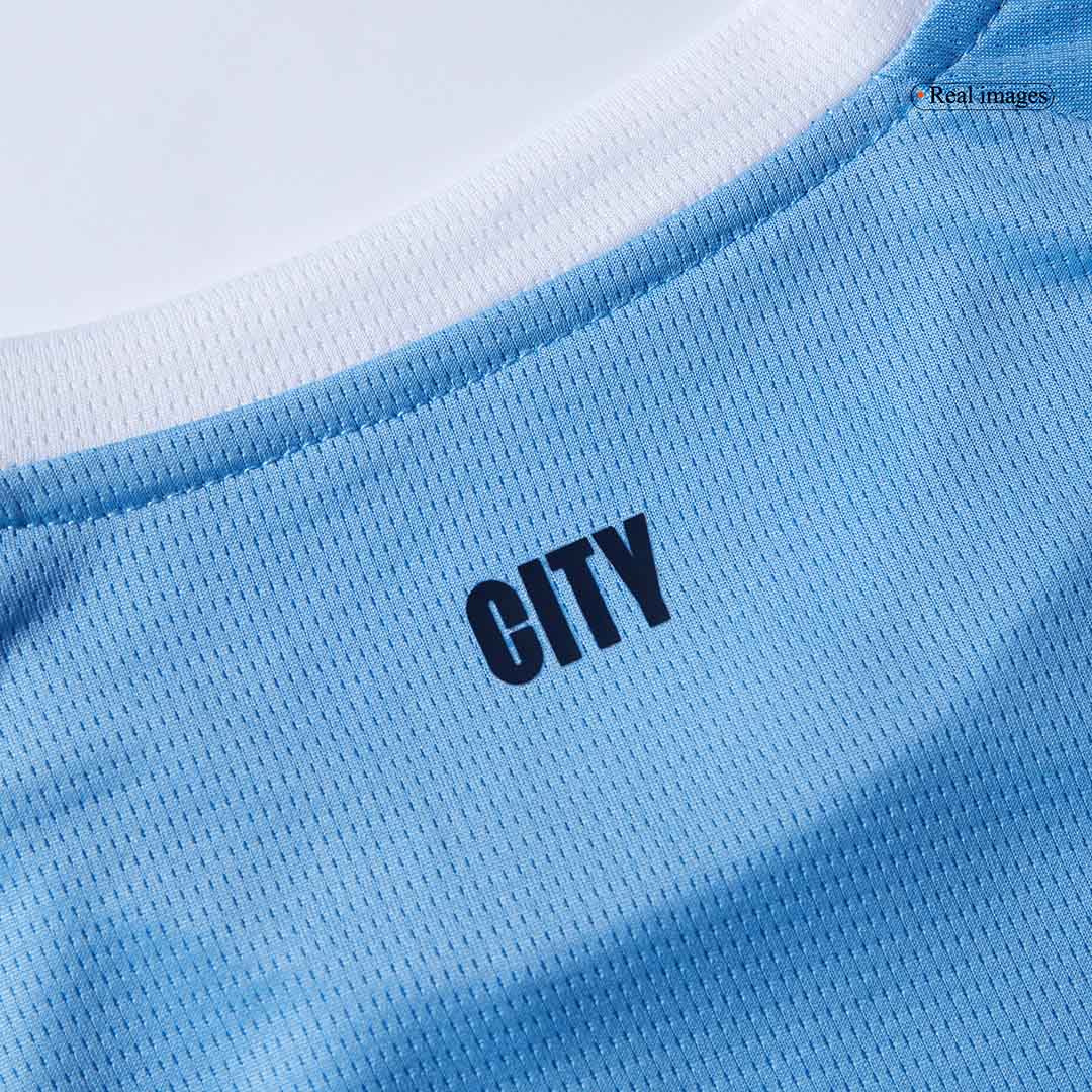 Manchester City Tröja 2025/26 Hemma Blå Barn-3