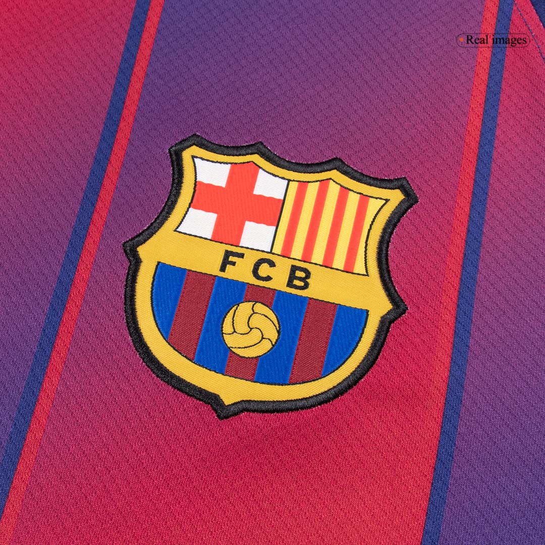 LEWANDOWSKI #9 Barcelona Tröja 2025/26 Hemma Premium Röd & Blå - UCL-7