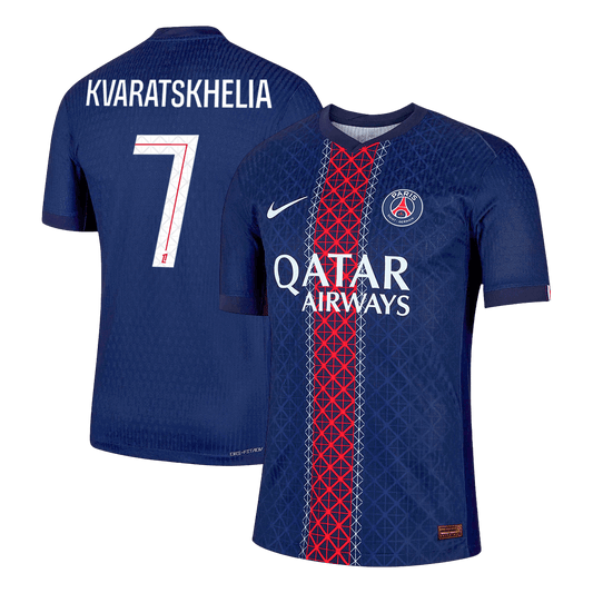 PSG Tröja KVARATSKHELIA #7 2025/26 Hemma Mörkblå