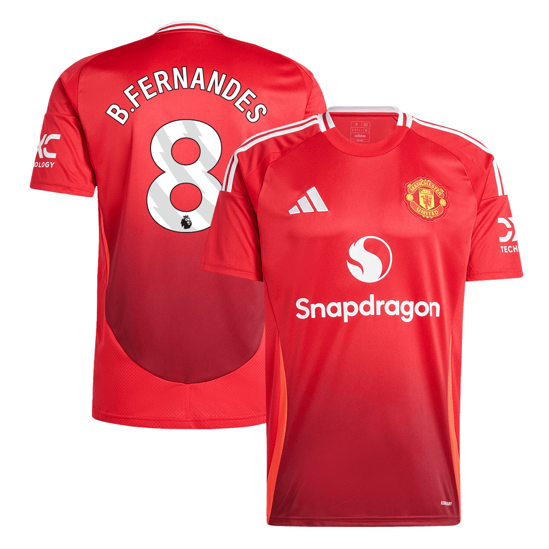 Manchester United Tröja B.FERNANDES #8 2024/25 Hemma Röd