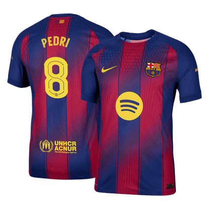 Barcelona Tröja PEDRI #8 2025/26 Hemma Röd & Blå - UCL