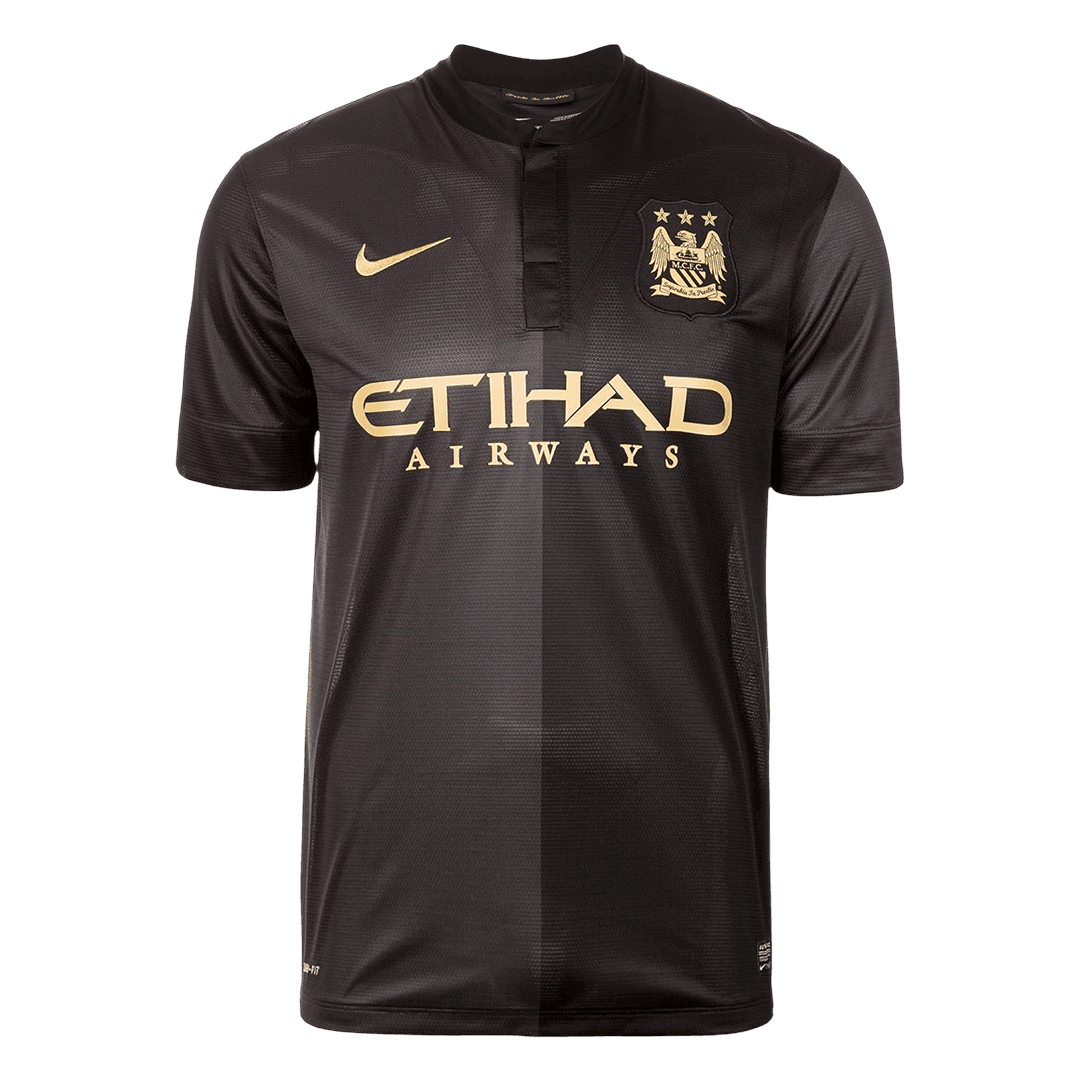 Manchester City Bortatröja 2013/14 Retro Tröja
 Svart