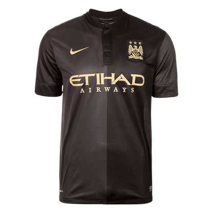Manchester City Bortatröja 2013/14 Retro Tröja
 Svart