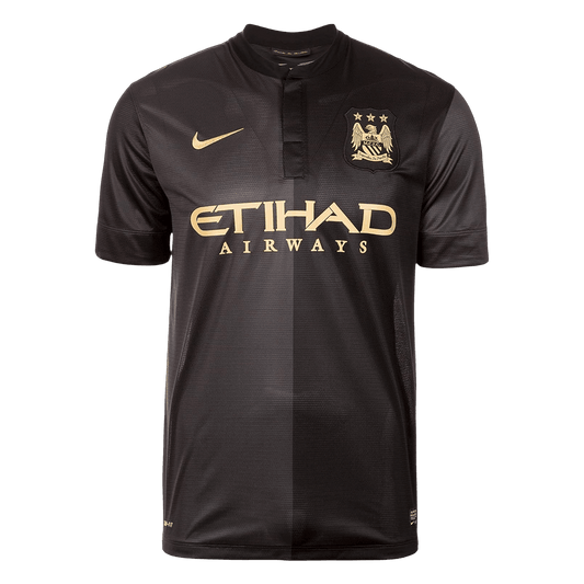 Manchester City Bortatröja 2013/14 Retro Tröja
 Svart