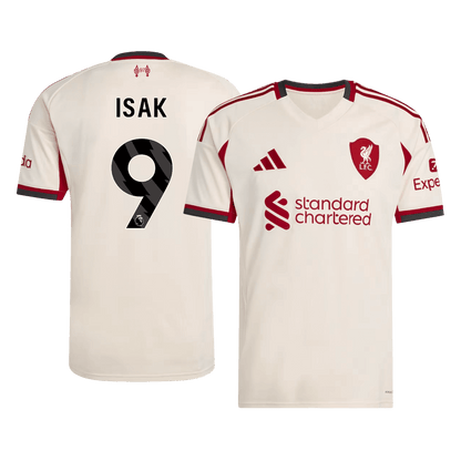 Liverpool Tröja ISAK #9 2025/26 Borta Vit