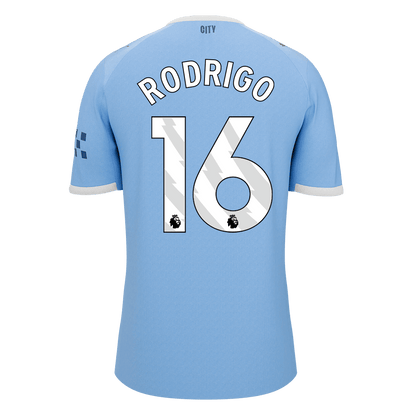 RODRIGO #16 Manchester City Tröja 2025/26 Hemma Premium Blå-10