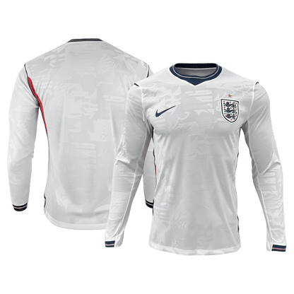 England Tröja 2026 Hemma Långärmad Vit-7