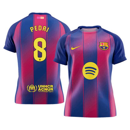 PEDRI #8 Barcelona Tröja 2025/26 Hemma Premium Röd & Blå