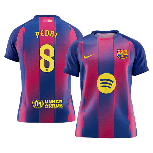 PEDRI #8 Barcelona Tröja 2025/26 Hemma Premium Röd & Blå