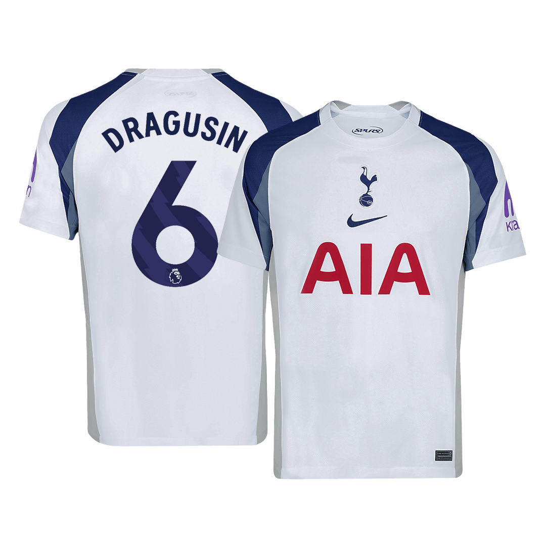 Tottenham Hotspur Tröja DRAGUSIN #6 2025/26 Hemma Vit