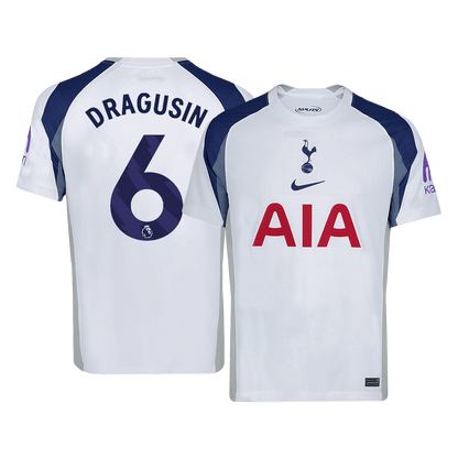 Tottenham Hotspur Tröja DRAGUSIN #6 2025/26 Hemma Vit
