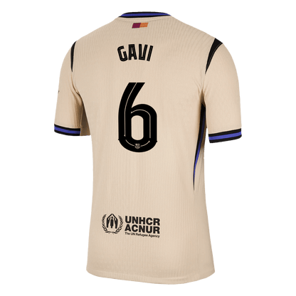 Barcelona Tröja GAVI #6 2025/26 Borta Gul - UCL-14