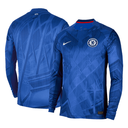 Chelsea Tröja 2025/26 Hemma Långärmad Blå-10