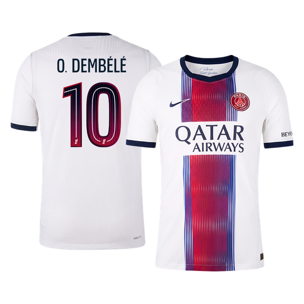 PSG Tröja O. DEMBÉLÉ #10 2026/27 Borta Autentisk Vit