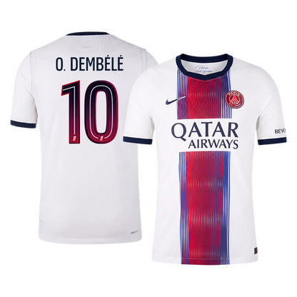 PSG Tröja O. DEMBÉLÉ #10 2026/27 Borta Autentisk Vit