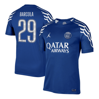 PSG Tröja BARCOLA #29 2024/25 Fourth Away Mörkblå - UCL