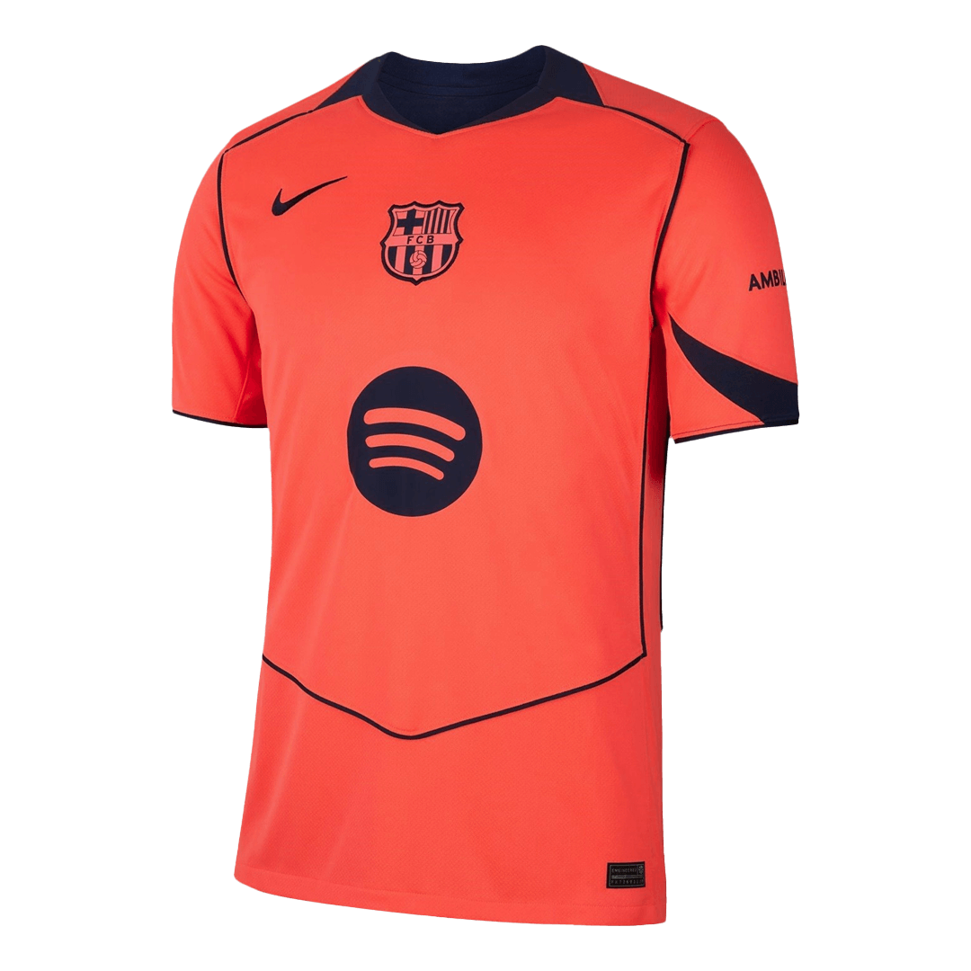 Barcelona Tröja LEWANDOWSKI #9 2025/26 Tredje Orange - UCL-12