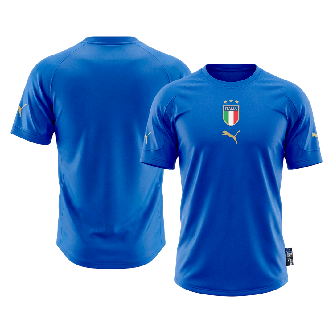 Italien Hemmatröja 2004 Retro Tröja
 Blå-7