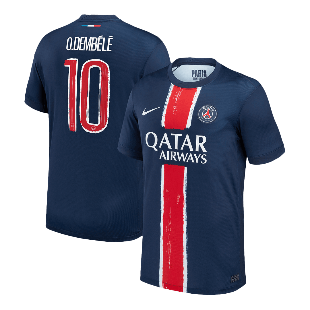PSG Tröja O.DEMBÉLÉ #10 2024/25 Hemma Mörkblå - UCL
