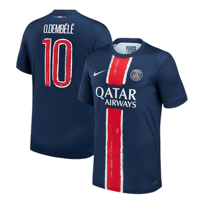 PSG Tröja O.DEMBÉLÉ #10 2024/25 Hemma Mörkblå - UCL