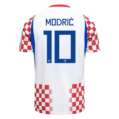 Kroatien Tröja MODRIĆ #10 2026 Hemma Autentisk Röd & Vit-8