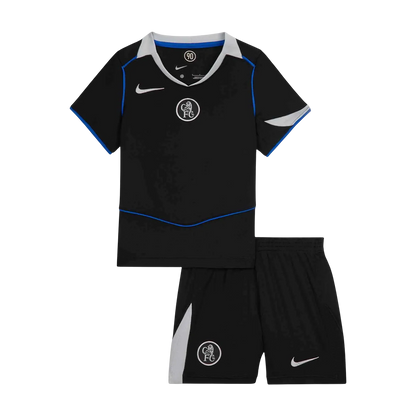 Chelsea Tröja 2025/26 Tredje Svart Barn