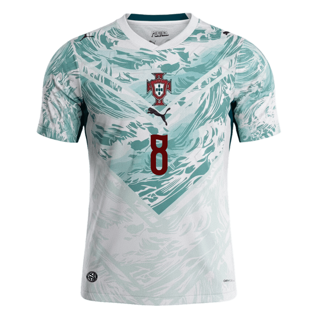 Portugal Tröja B.FERNANDES #8 2026 Borta White&Green