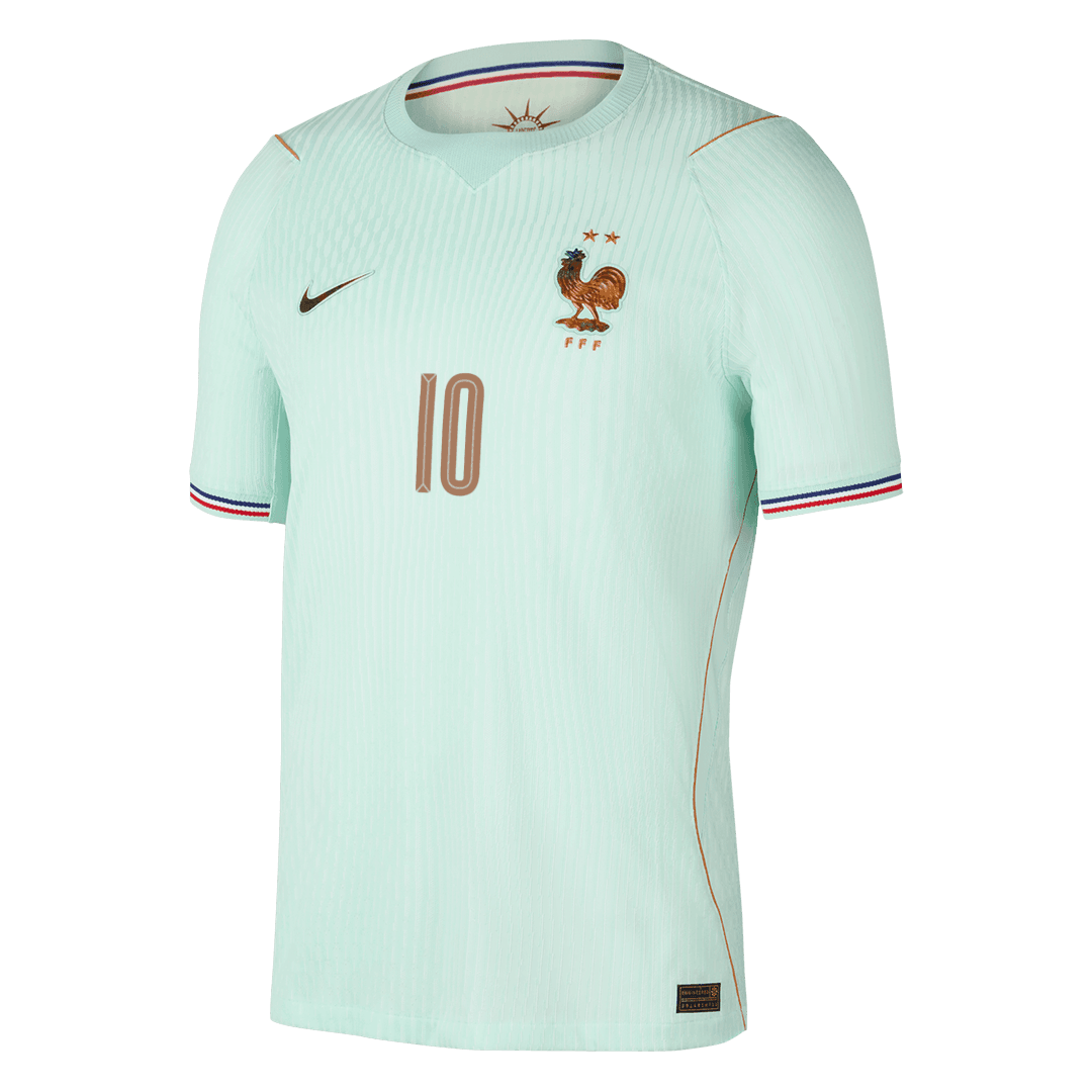 Frankrike Tröja MBAPPE #10 2026 Borta Autentisk Grön