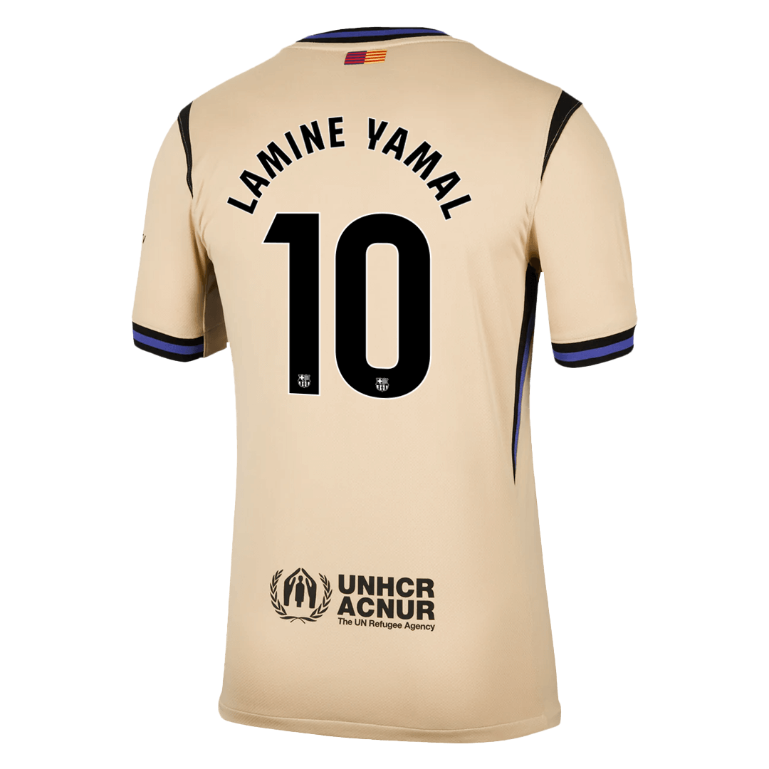 Barcelona Tröja LAMINE YAMAL #10 2025/26 Borta Gul-13