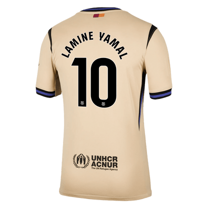 Barcelona Tröja LAMINE YAMAL #10 2025/26 Borta Gul-13