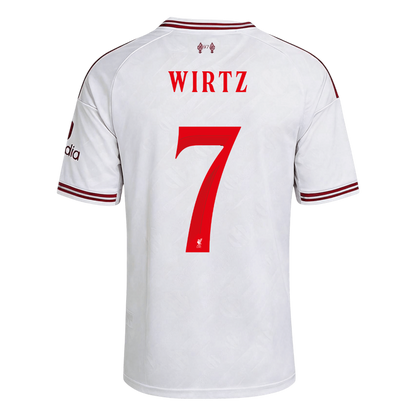 Liverpool Tröja WIRTZ #7 2026/27 Borta Vit - UCL-3