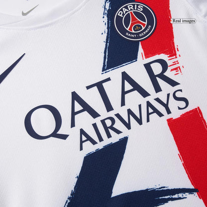 PSG Tröja 2024/25 Borta Vit Barn-8