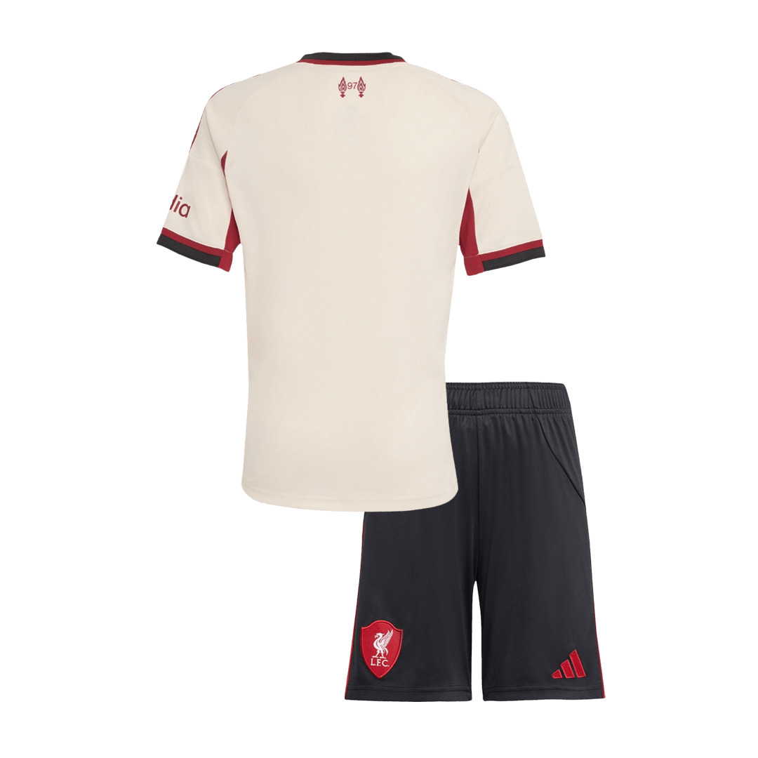 Liverpool Tröja 2025/26 Borta Vit Barn-13