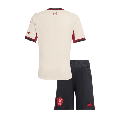 Liverpool Tröja 2025/26 Borta Vit Barn-13