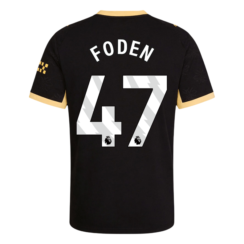 Manchester City Tröja FODEN #47 2026/27 Borta Autentisk Svart-3