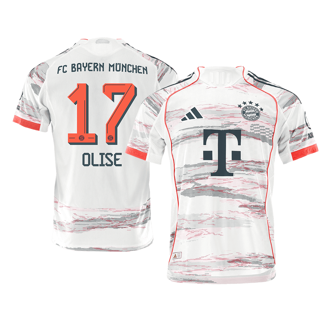 Bayern Munich Tröja OLISE #17 2025/26 Borta Vit