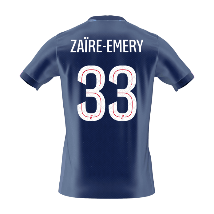ZAïRE EMERY #33 PSG Tröja 2025/26 Hemma Premium Mörkblå-8