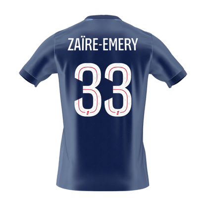 ZAïRE EMERY #33 PSG Tröja 2025/26 Hemma Premium Mörkblå-8