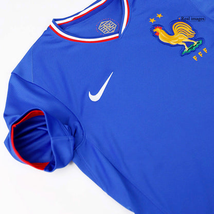 Frankrike Tröja GIROUD #9 Euro 2024 Hemma Blå-3