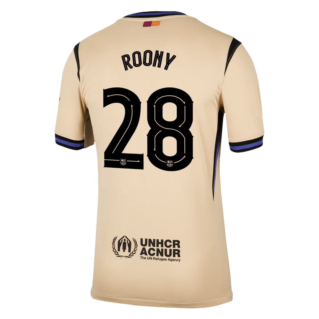 Barcelona Tröja ROONY #28 2025/26 Borta Gul