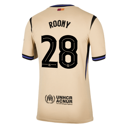 Barcelona Tröja ROONY #28 2025/26 Borta Gul-13