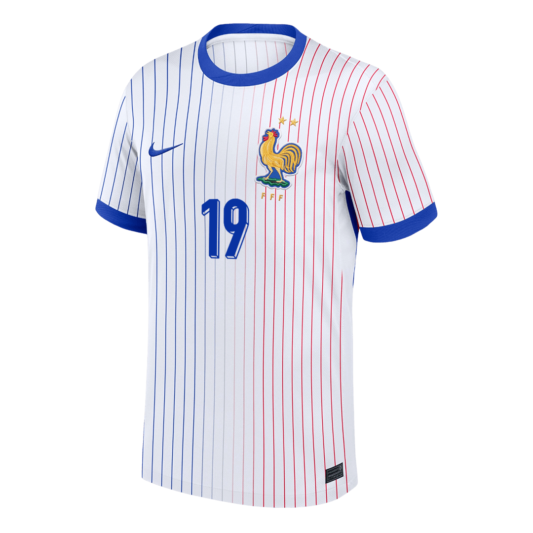 Frankrike Tröja KALULU #19 Euro 2024 Borta Vit
