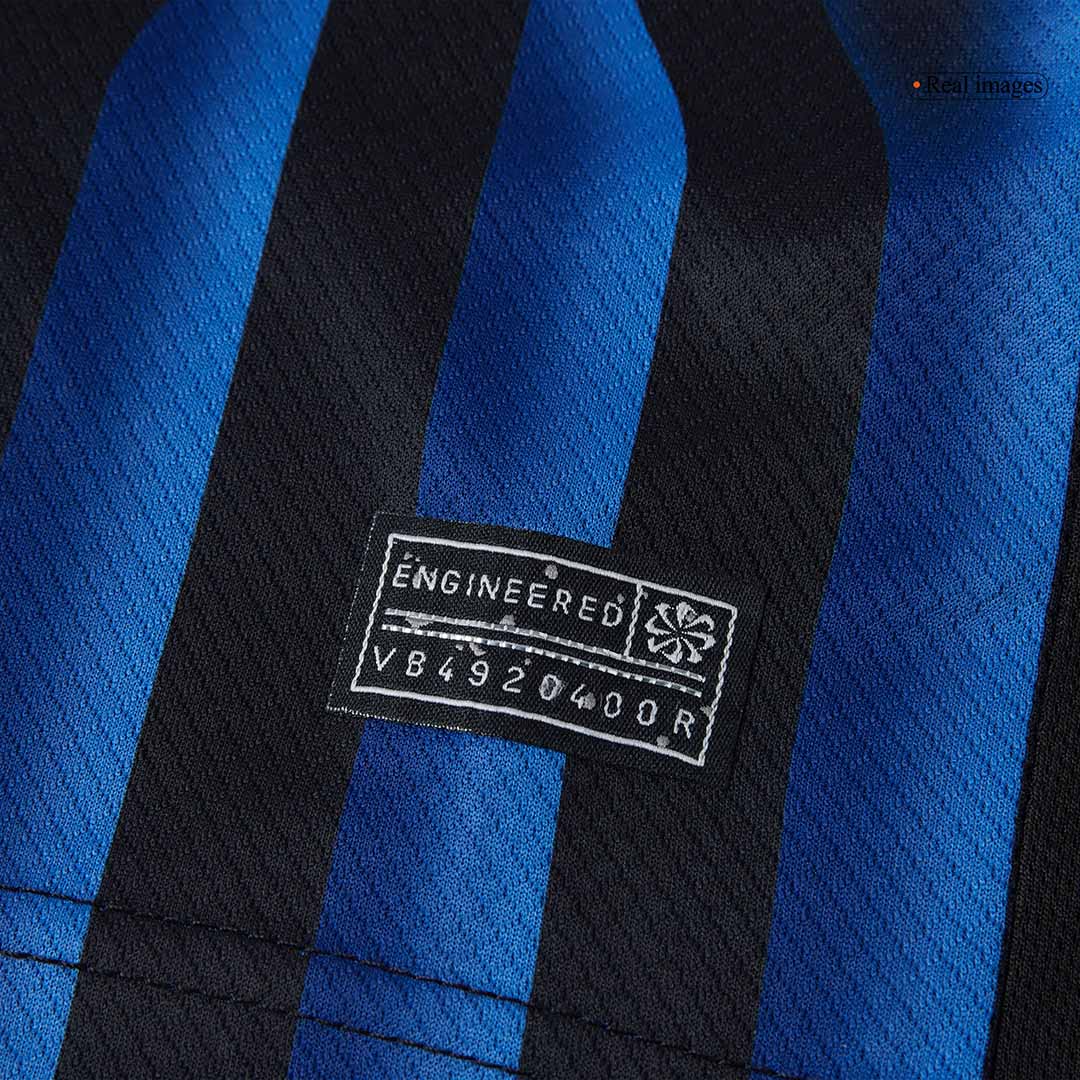 Inter Milan Tröja 2025/26 Hemmaställ Blå och svart Barn-6