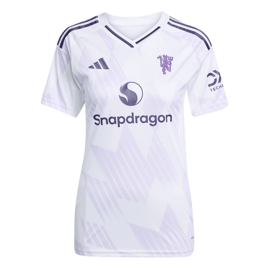 Manchester United Tröja 2025/26 Borta Vit Dam