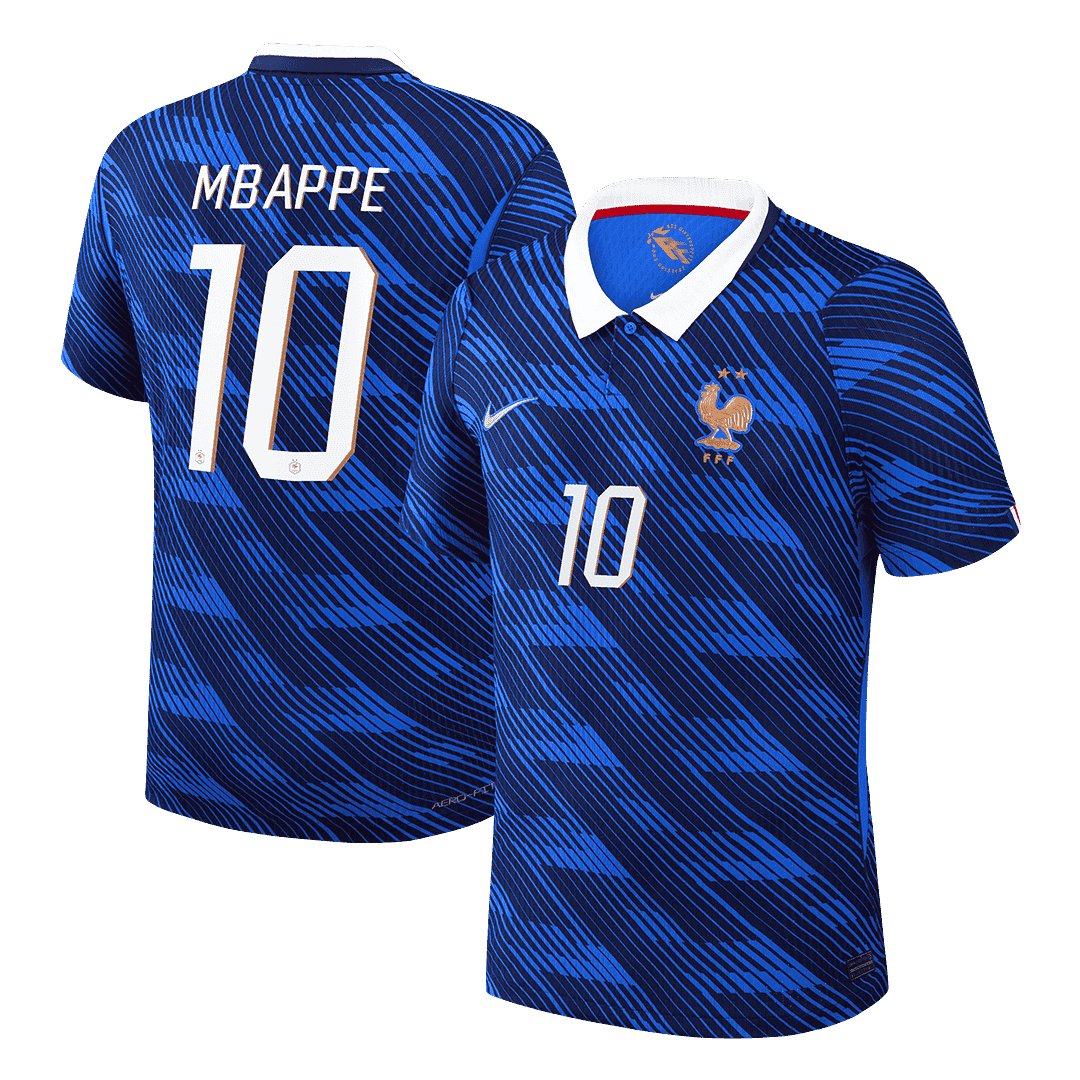Frankrike Tröja MBAPPE #10 2026 Hemma Autentisk Blå