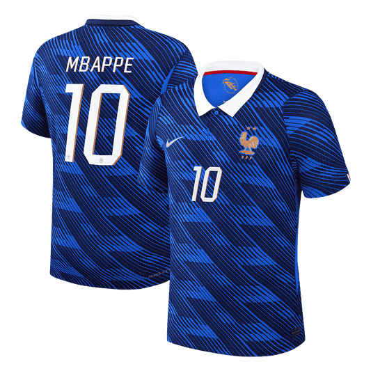 Frankrike Tröja MBAPPE #10 2026 Hemma Autentisk Blå