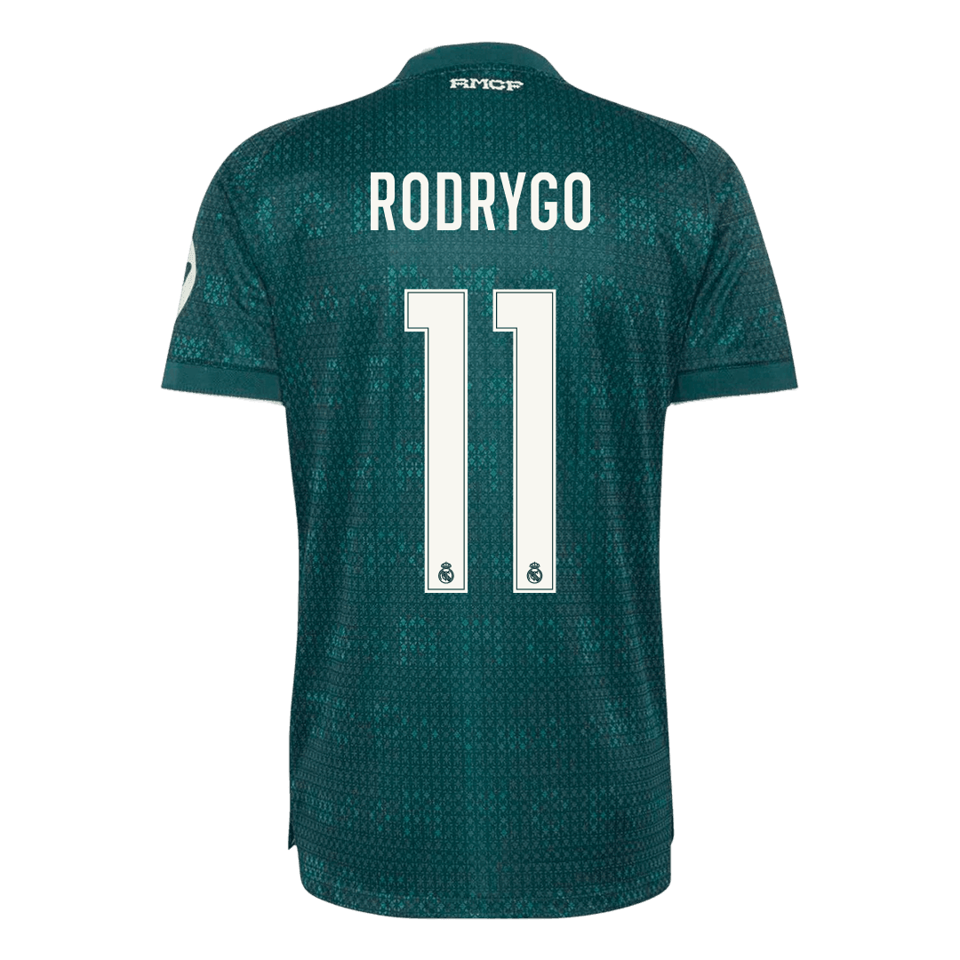 Real Madrid Tröja RODRYGO #11 2026/27 Borta Autentisk Grön-3