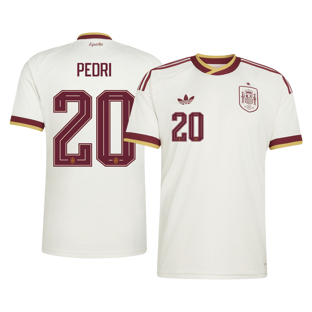 Spanien Tröja PEDRI #20 2026 Borta Vit